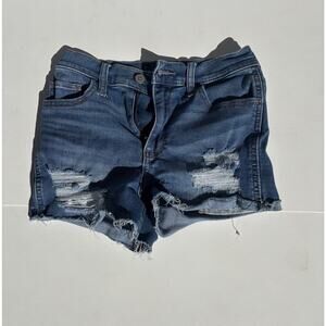 Hollister High Rise Cutoffs Distressed Women's Size 3 Cheeky Jean Shorts Y2K